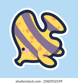 Sea Animal in cute colorful design for kids and education