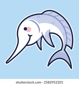 Sea Animal in cute colorful design for kids and education