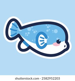 Sea Animal in cute colorful design for kids and education