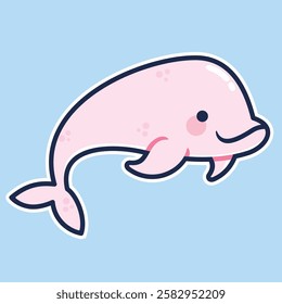 Sea Animal in cute colorful design for kids and education