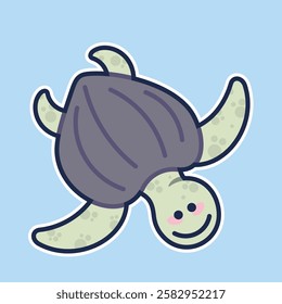 Sea Animal in cute colorful design for kids and education