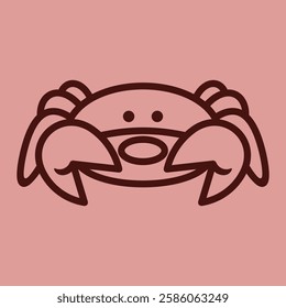 Sea Animal in cute colorful design for kids and education lineart outline