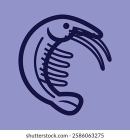 Sea Animal in cute colorful design for kids and education lineart outline