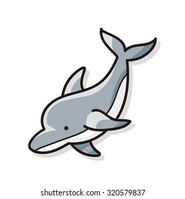 sea animal dolphin doodle