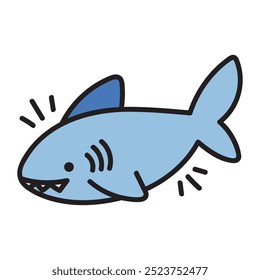 Ilustração de Rabiscar de Animal do Mar - Tubarão