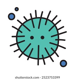 Sea Animal Doodle Illustration - Sea Urchin
