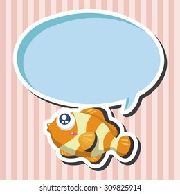 sea animal fish cartoon theme elements