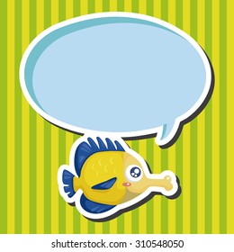 sea animal fish cartoon theme elements