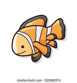 sea animal fish doodle