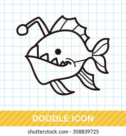 sea animal fish doodle