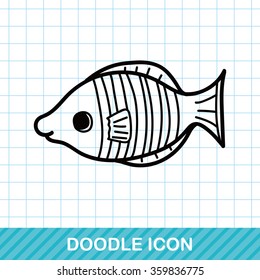 sea animal fish doodle
