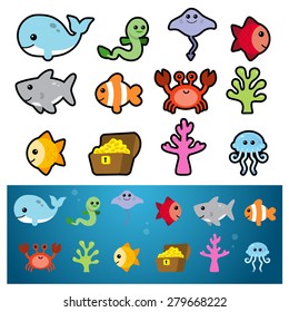 Sea Animal Icons