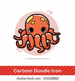 sea animal octopus doodle