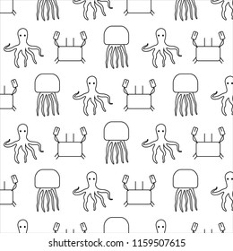 Sea animal pattern