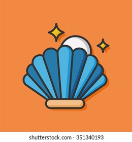 sea animal shell icon