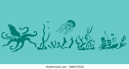 sea animal stencils