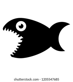 
Sea animal tigerfish icon
