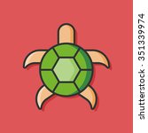 sea animal turtle icon