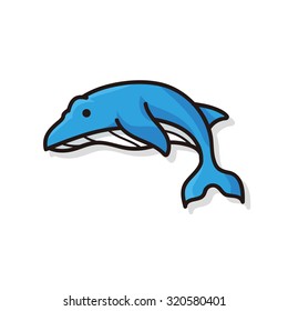 sea animal whale doodle