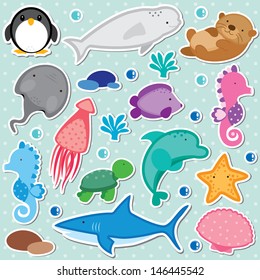 sea animals clip art