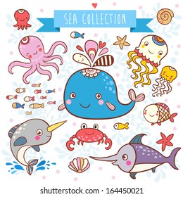 Sea Animals Collection.