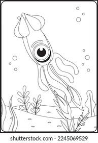 Sea Animals Coloring Pages .