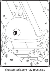 Sea Animals Coloring Pages .