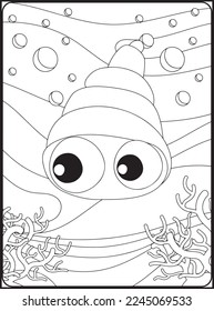 Sea Animals Coloring Pages .