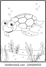 Sea Animals Coloring Pages .
