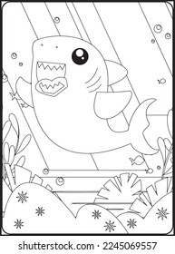 Sea Animals Coloring Pages .