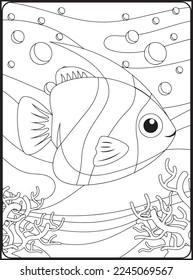 Sea Animals Coloring Pages .