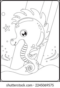 Sea Animals Coloring Pages .