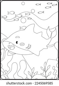 Sea Animals Coloring Pages .