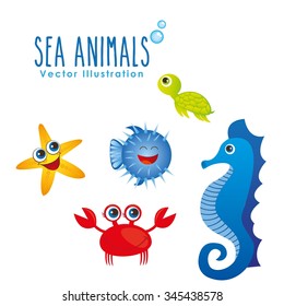 sea animals design, vector illustration eps10 graphic 