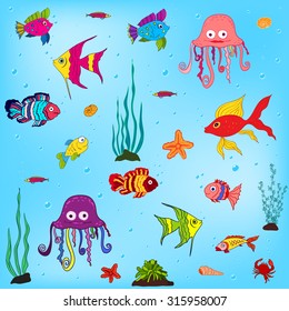 sea animals and fishes