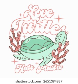 Sea animals quotes t-shirt designs bundle with groove style, Vintage aquatic animals graphic, Underwater animals design or print, Ocean conservation poster design
