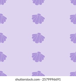 Sea animals seamless pattern background. Seashells illustration pattern. Sea life background. Perfect for fashion clothes, shirt, fabrics, textiles, wallpaper, decor, print, packaging. 