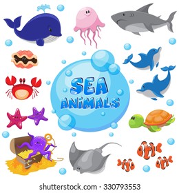 sea animals set