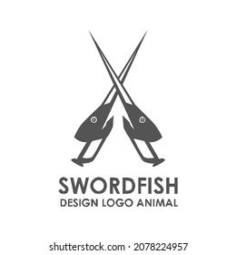 sea Animals Vector Logo Design,Sword Fish