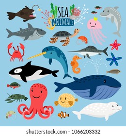 Aquatic Animals Picture Chart