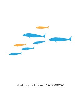 SEA AQUARIUM FISH LOGO TEMPLATE ILLUSTRATION