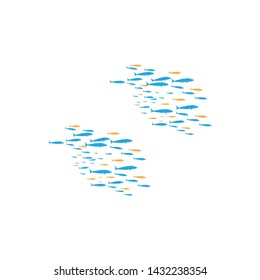 SEA AQUARIUM FISH LOGO TEMPLATE ILLUSTRATION