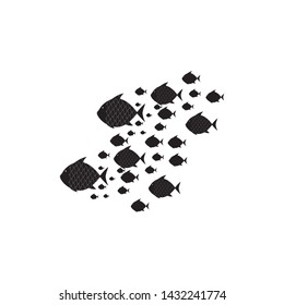 SEA AQUARIUM FISH LOGO TEMPLATE ILLUSTRATION