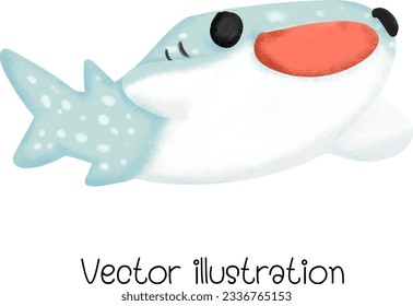 Sea ​​creatures aquatic life cute vector illustration cartoon illustration children's books decoration for various events.