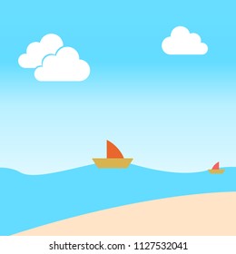 sea background cartoon