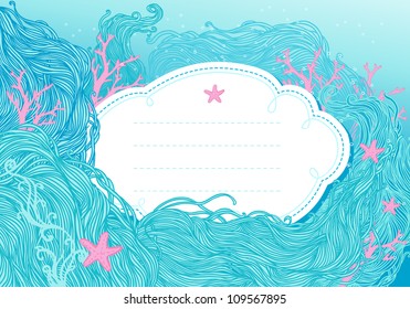 Sea background for design
