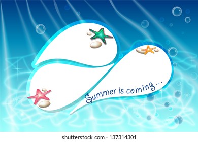 Sea Background with Drop Space for Text
