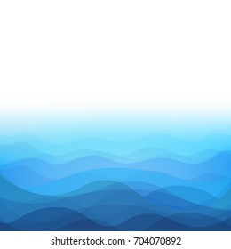Sea Background  Gradient Mesh, Vector Illustration