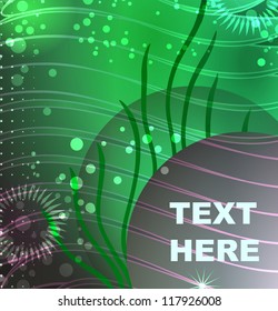 Sea background with place for text