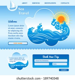 sea background with waves